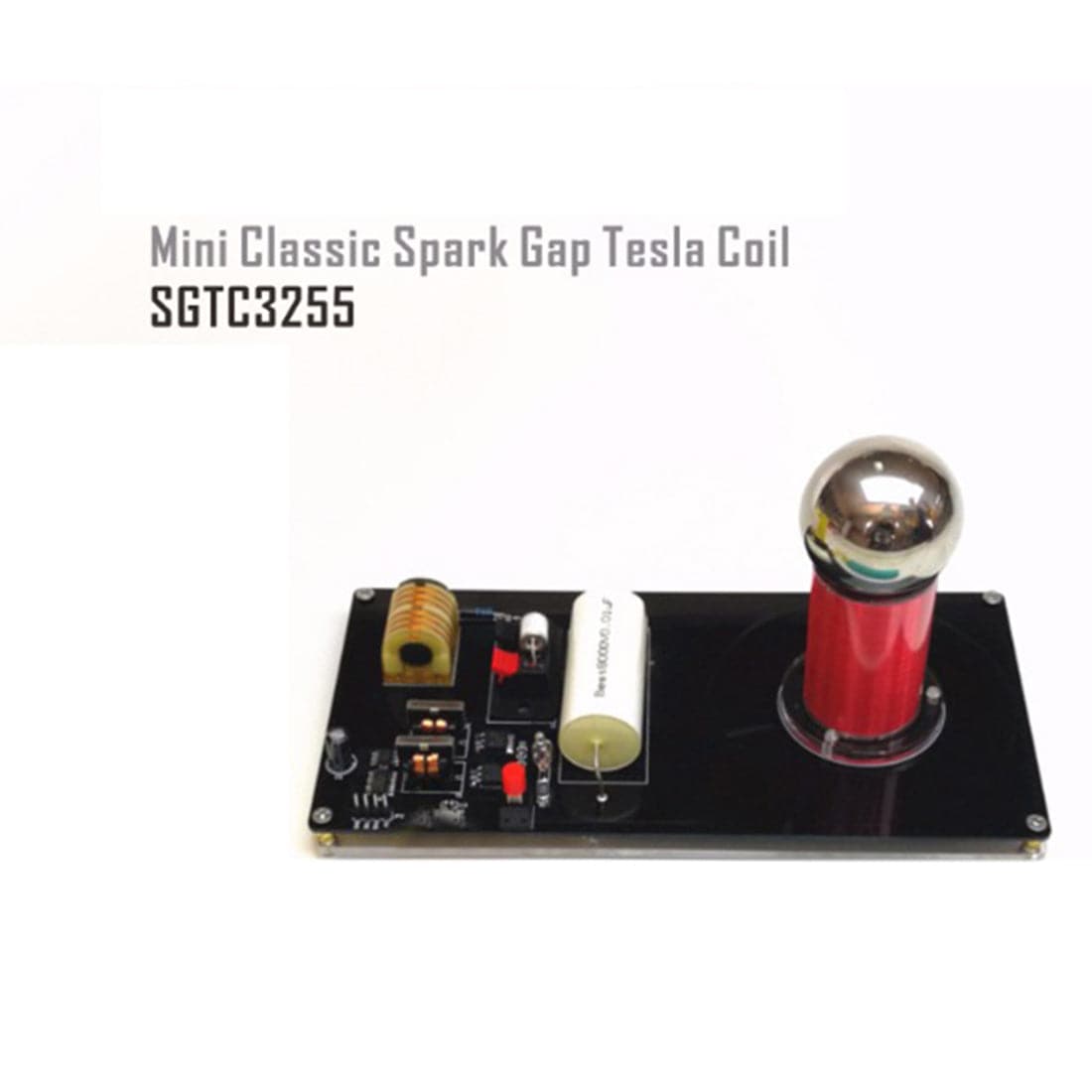 Mini Tesla Coil Arc Lighter Plasma Generator 15-24V Wireless Transmission Science Experiment Toy