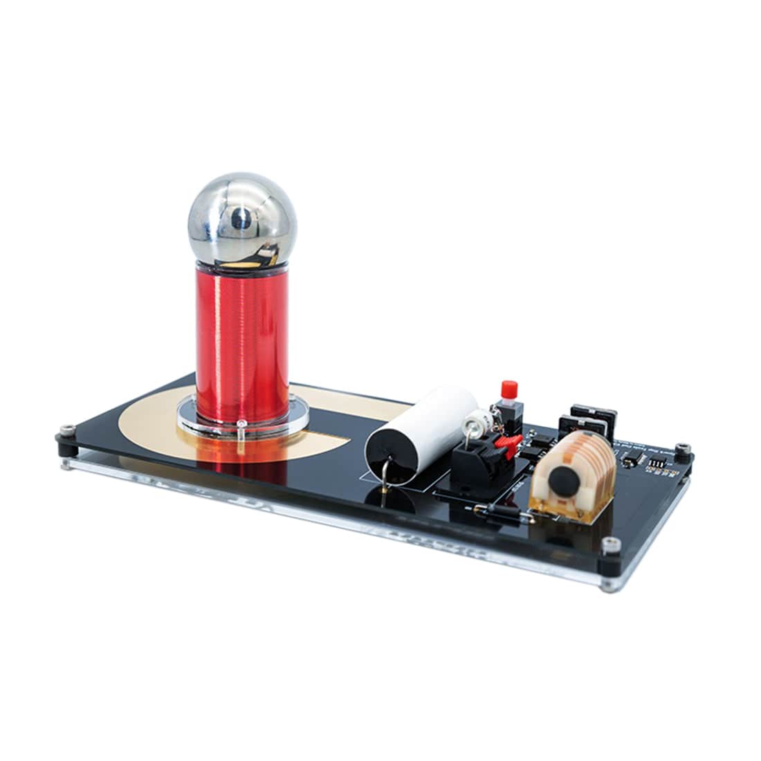 Mini Tesla Coil Arc Lighter Plasma Generator 15-24V Wireless Transmission Science Experiment Toy