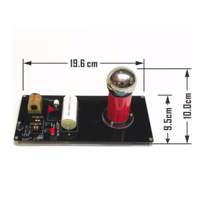 Mini Tesla Coil Arc Lighter Plasma Generator 15-24V Wireless Transmission Science Experiment Toy
