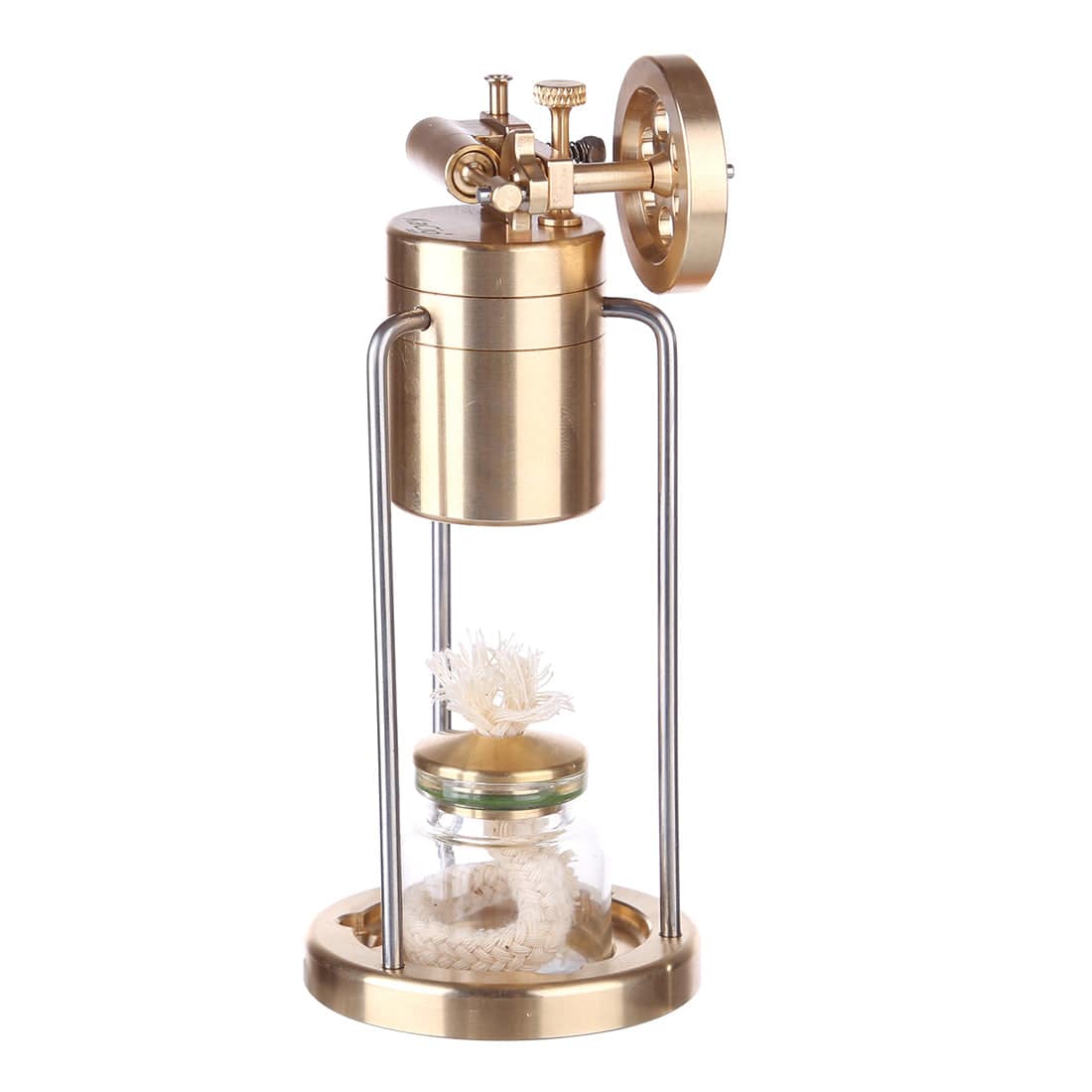 Mini Three-Legged Oscillating Single Cylinder Steam Engine Kit with Boiler