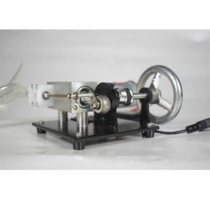 Miniature Horizontal Single Cylinder Steam Engine Generator Model Kit Metal Physics Toy