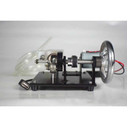 Miniature Horizontal Single Cylinder Steam Engine Generator Model Kit Metal Physics Toy