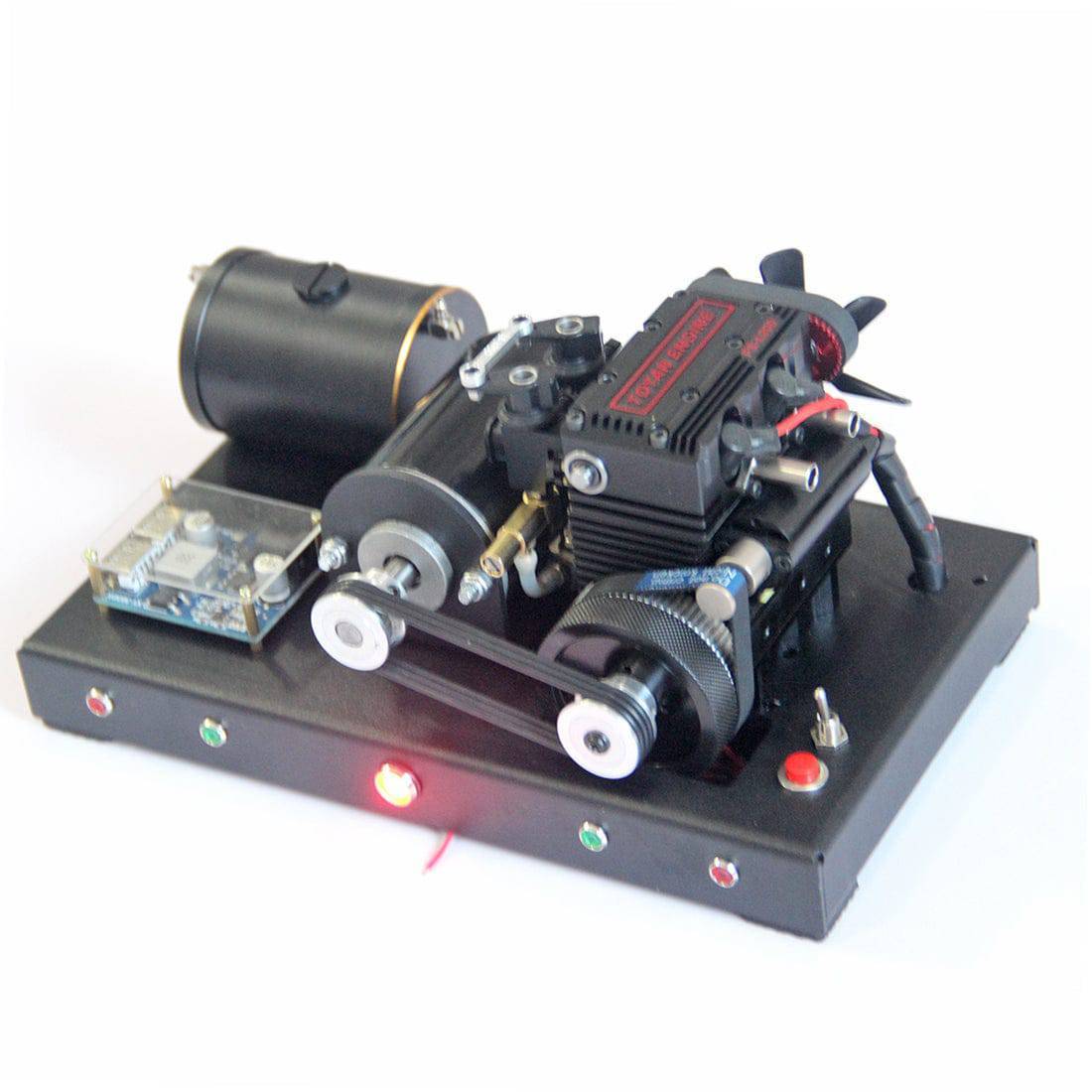 Modified TOYAN FS-L200 2-Cylinder 4-Stroke Nitro Engine Generator Model Kit 12V Output
