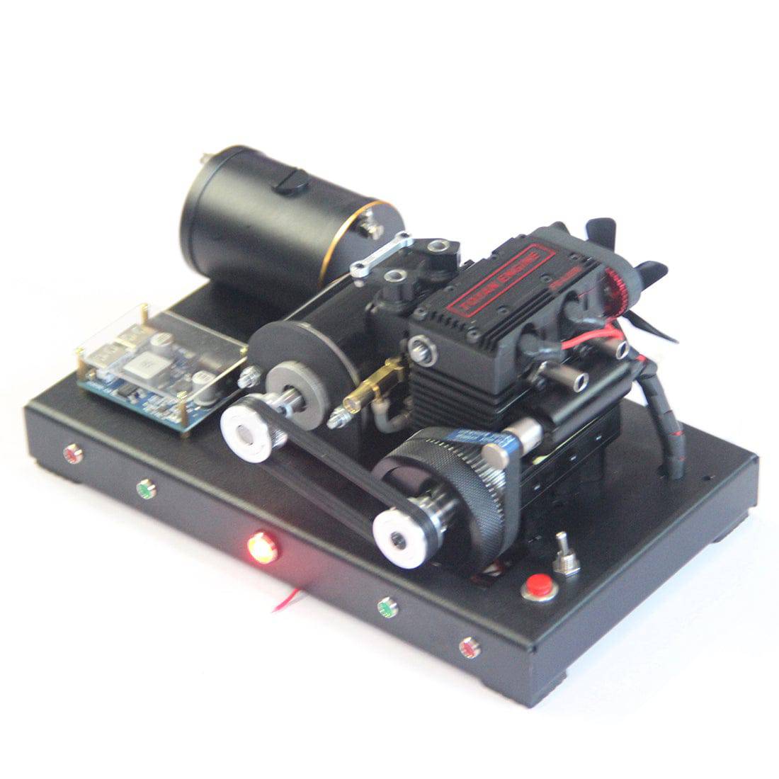 Modified TOYAN FS-L200 2-Cylinder 4-Stroke Nitro Engine Generator Model Kit 12V Output