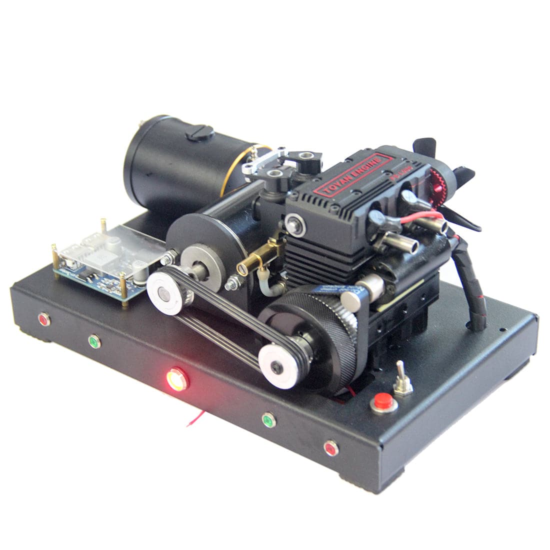 Modified TOYAN FS-L200 2-Cylinder 4-Stroke Nitro Engine Generator Model Kit 12V Output