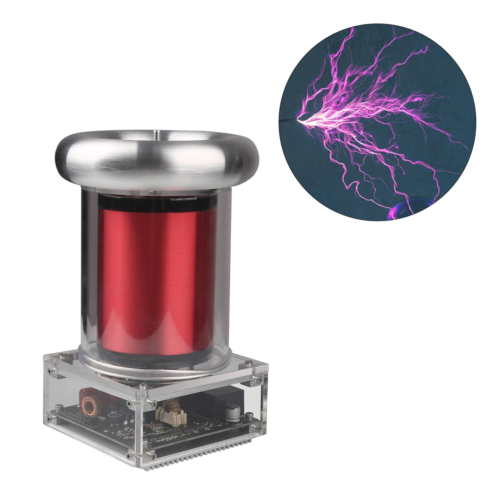Musical Tesla Coil 20cm Arc Artificial Lightning Generator Desktop Science Toy IGBT Drive