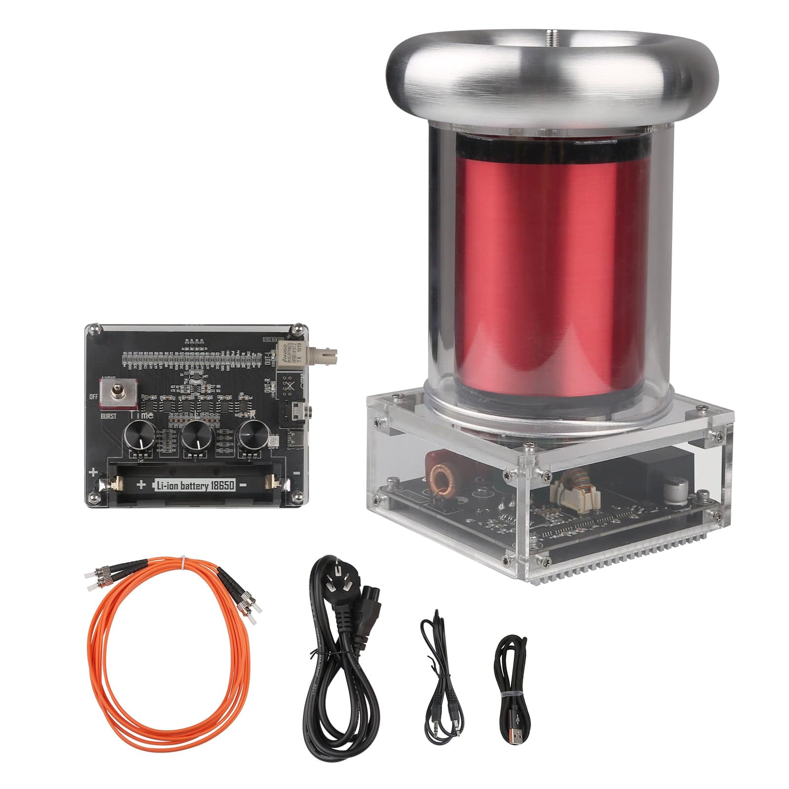 Musical Tesla Coil 20cm Arc Artificial Lightning Generator Desktop Science Toy IGBT Drive