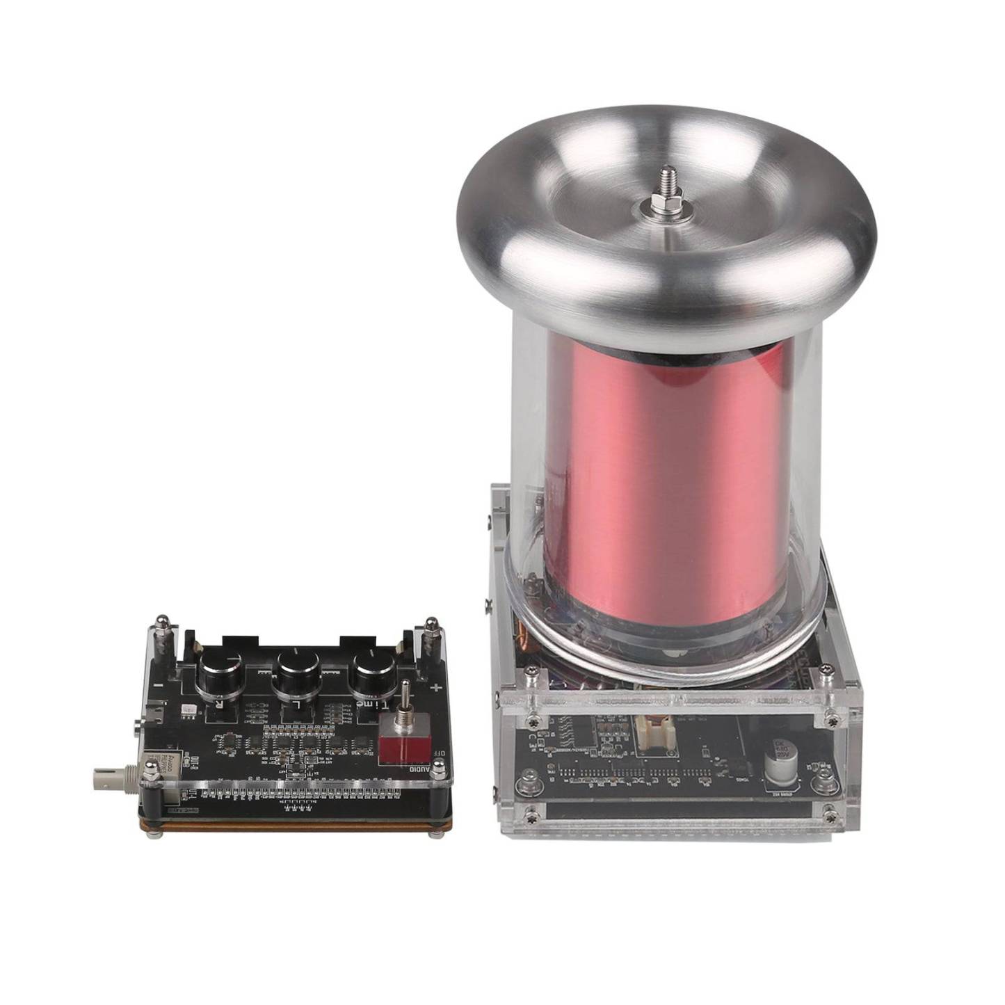 Musical Tesla Coil 20cm Arc Artificial Lightning Generator Desktop Science Toy IGBT Drive