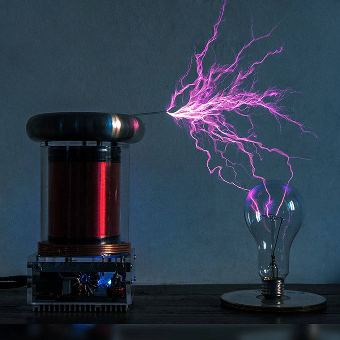 Musical Tesla Coil 20cm Arc Artificial Lightning Generator Desktop Science Toy IGBT Drive
