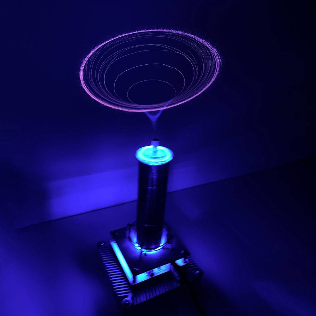 Musical Tesla Coil Plasma Speaker Kit Ion Windmill Wireless Transmission Science Toy 24V-helloworld7