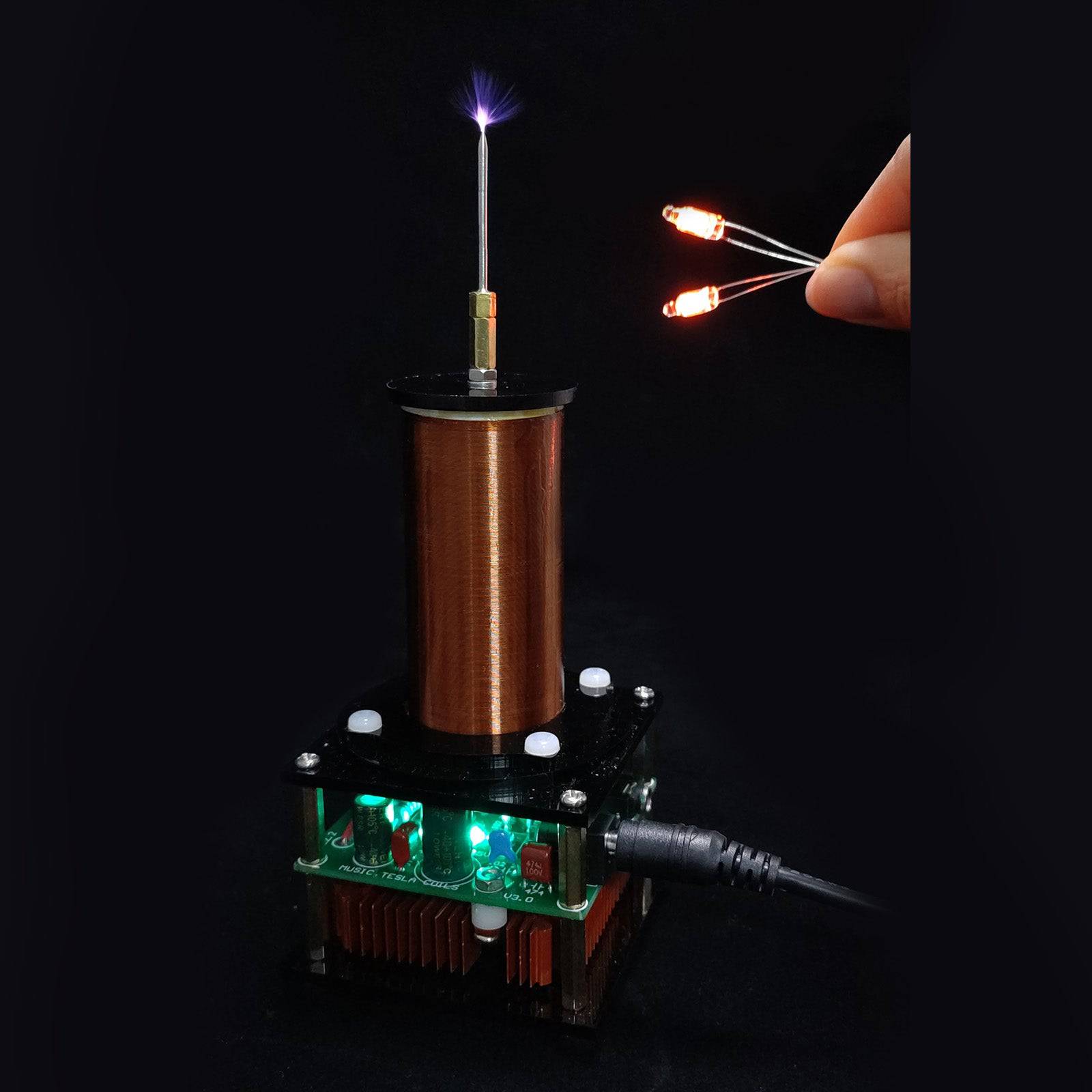 Musical Tesla Coil Plasma Speaker Kit Wireless Transmission Science Experiment Toy 24V