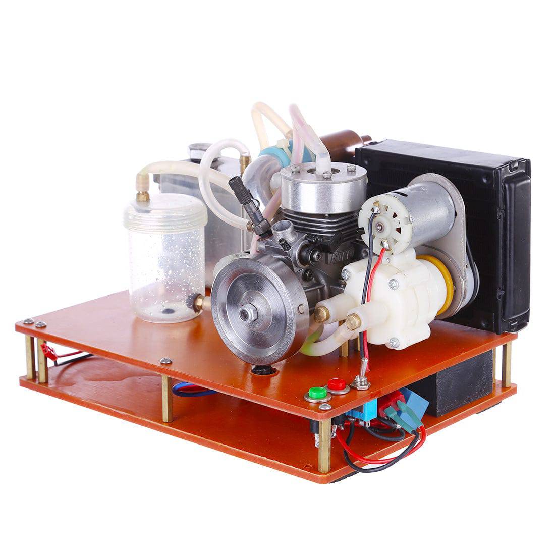 NIKKO 2-Stroke Gasoline Engine Generator Set DIY Water-Cooled 12V Micro Power Plant