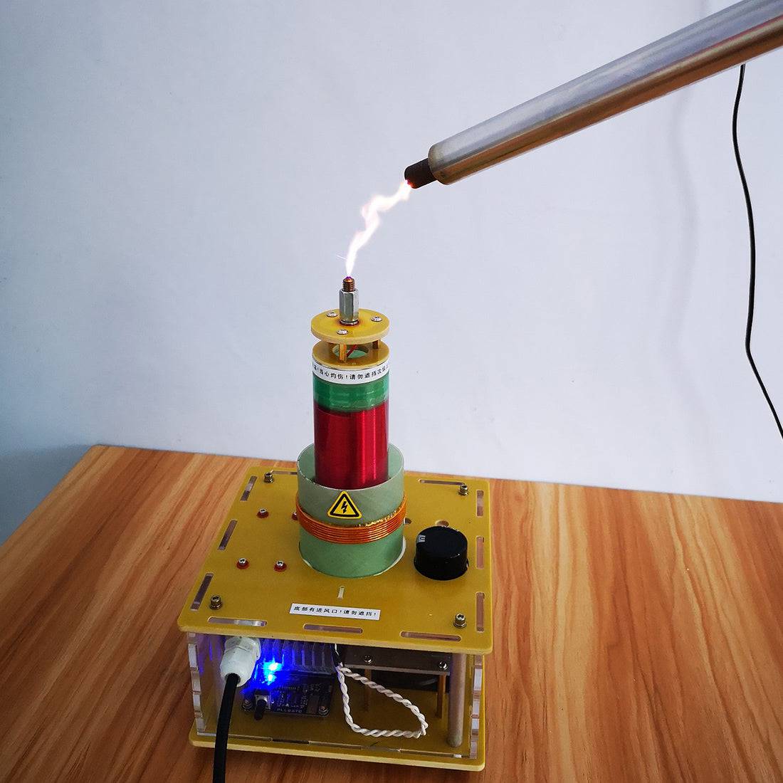 PLLSSTC Musical Tesla Coil Plasma Speaker Bluetooth High Voltage Science Experiment Toy