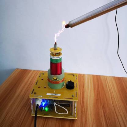 PLLSSTC Musical Tesla Coil Plasma Speaker Bluetooth High Voltage Science Experiment Toy