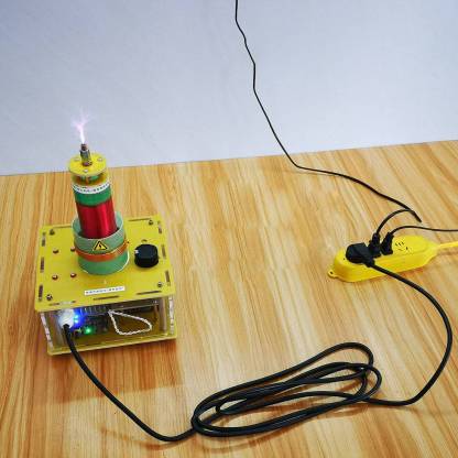 PLLSSTC Musical Tesla Coil Plasma Speaker Bluetooth High Voltage Science Experiment Toy