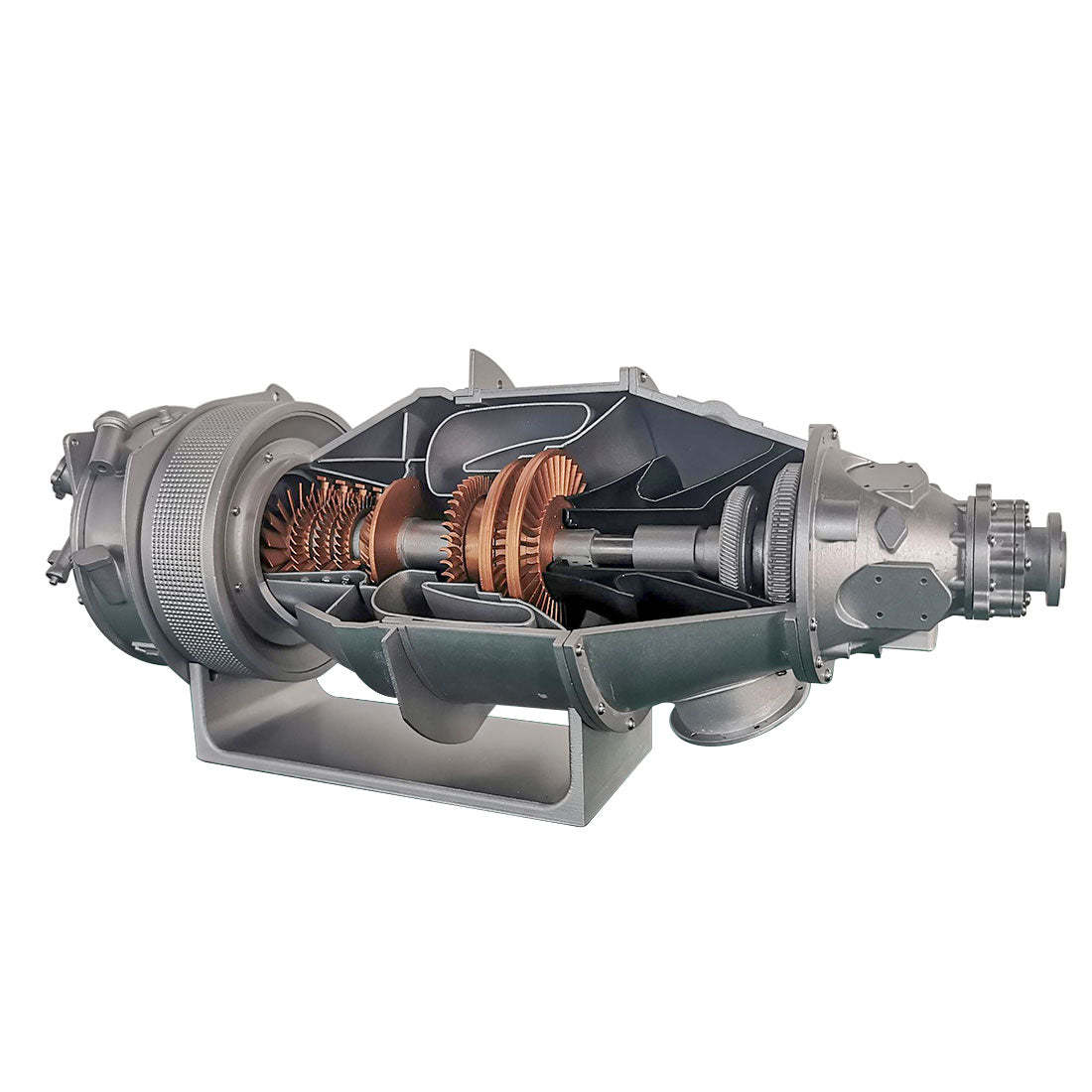 PT6A Turboprop Engine Model DIY Kit Electric Cutaway Aviation Assembly for Engineering Hobbyists-helloworld7