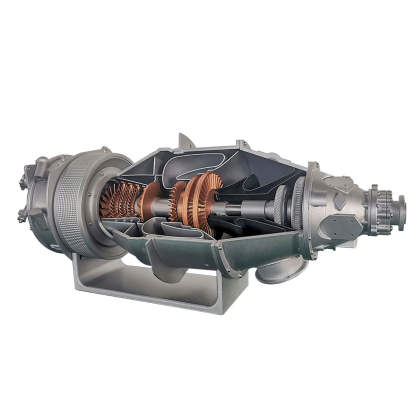 PT6A Turboprop Engine Model DIY Kit Electric Cutaway Aviation Assembly for Engineering Hobbyists-helloworld7