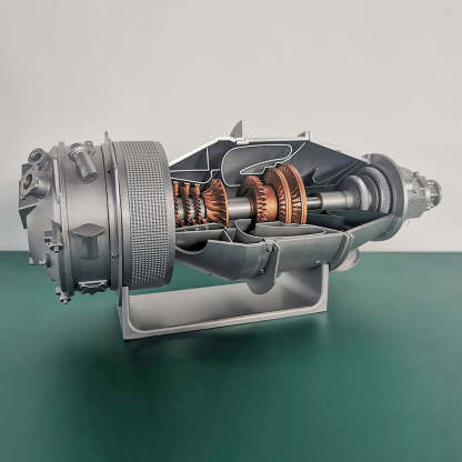 PT6A Turboprop Engine Model DIY Kit Electric Cutaway Aviation Assembly for Engineering Hobbyists-helloworld7