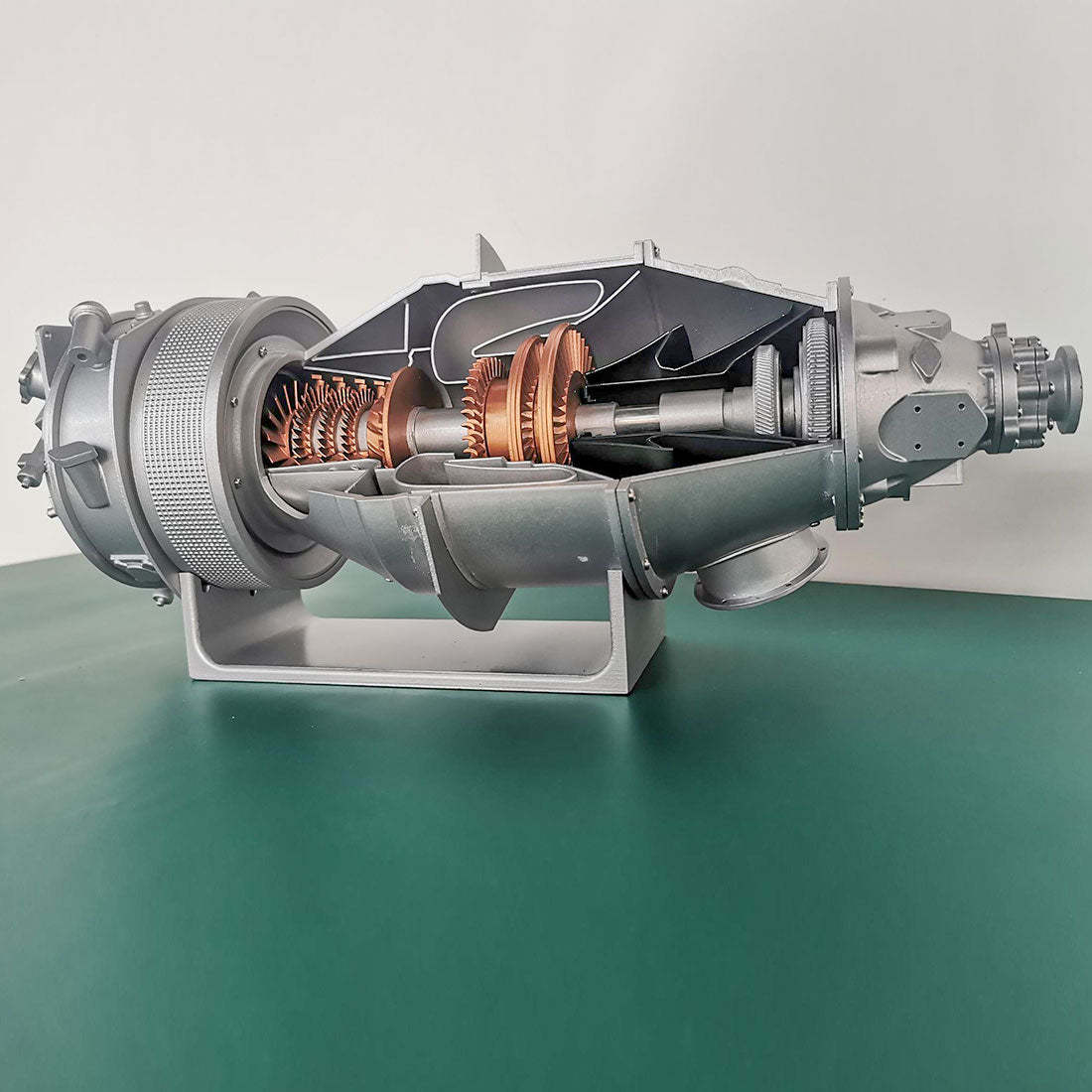 PT6A Turboprop Engine Model DIY Kit Electric Cutaway Aviation Assembly for Engineering Hobbyists-helloworld7