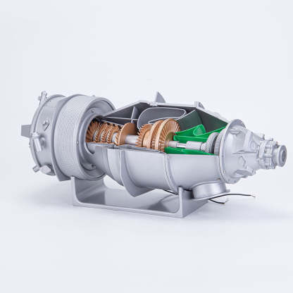 PT6A Turboprop Engine Model DIY Kit Electric Cutaway Aviation Assembly for Engineering Hobbyists-helloworld7
