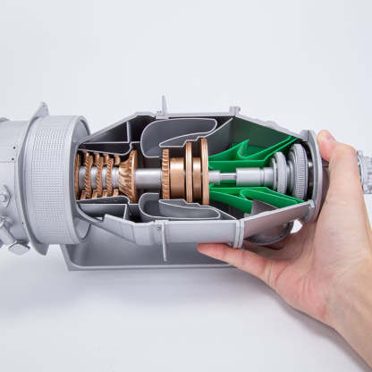 PT6A Turboprop Engine Model DIY Kit Electric Cutaway Aviation Assembly for Engineering Hobbyists-helloworld7