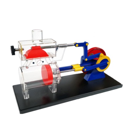 Pneumatic Double-Acting Steam Engine Model Transparent Teaching Instrument Physics Experiment