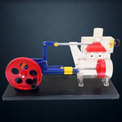 Pneumatic Double-Acting Steam Engine Model Transparent Teaching Instrument Physics Experiment