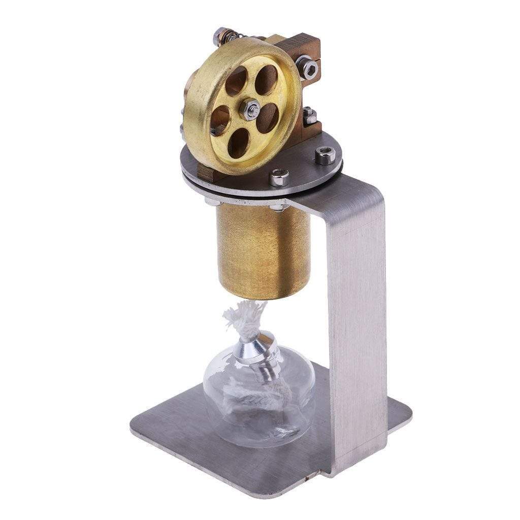 QJ-05 Mini All Metal Single Cylinder Steam Engine Model Kit for Desktop Display