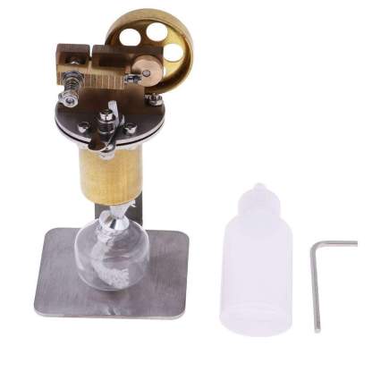 QJ-05 Mini All Metal Single Cylinder Steam Engine Model Kit for Desktop Display