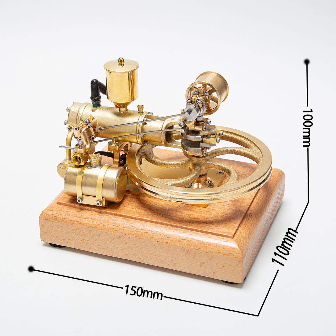 R18 1.9cc Horizontal Single Cylinder 4-Stroke Engine Model Retro Internal Combustion Gas Motor