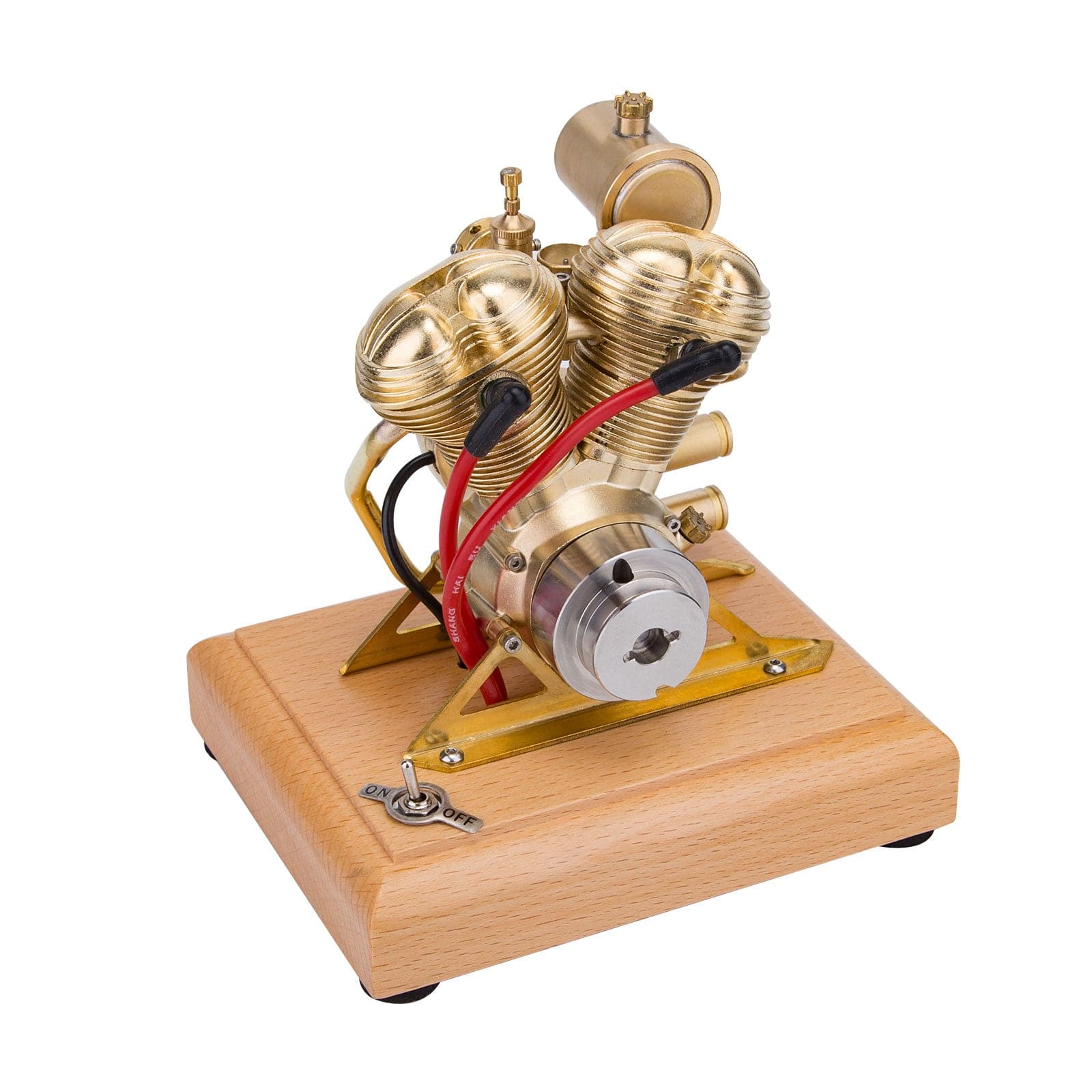 R28 4.3cc V-Twin OHV 4 Stroke Miniature Gas Engine Model Gift