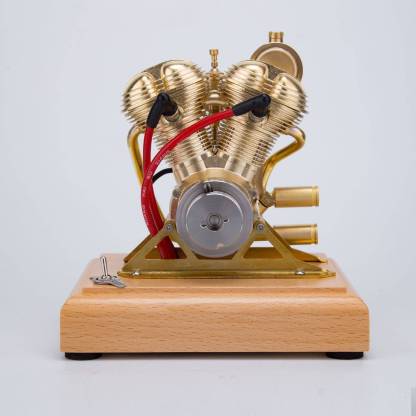 R28 4.3cc V-Twin OHV 4 Stroke Miniature Gas Engine Model Gift