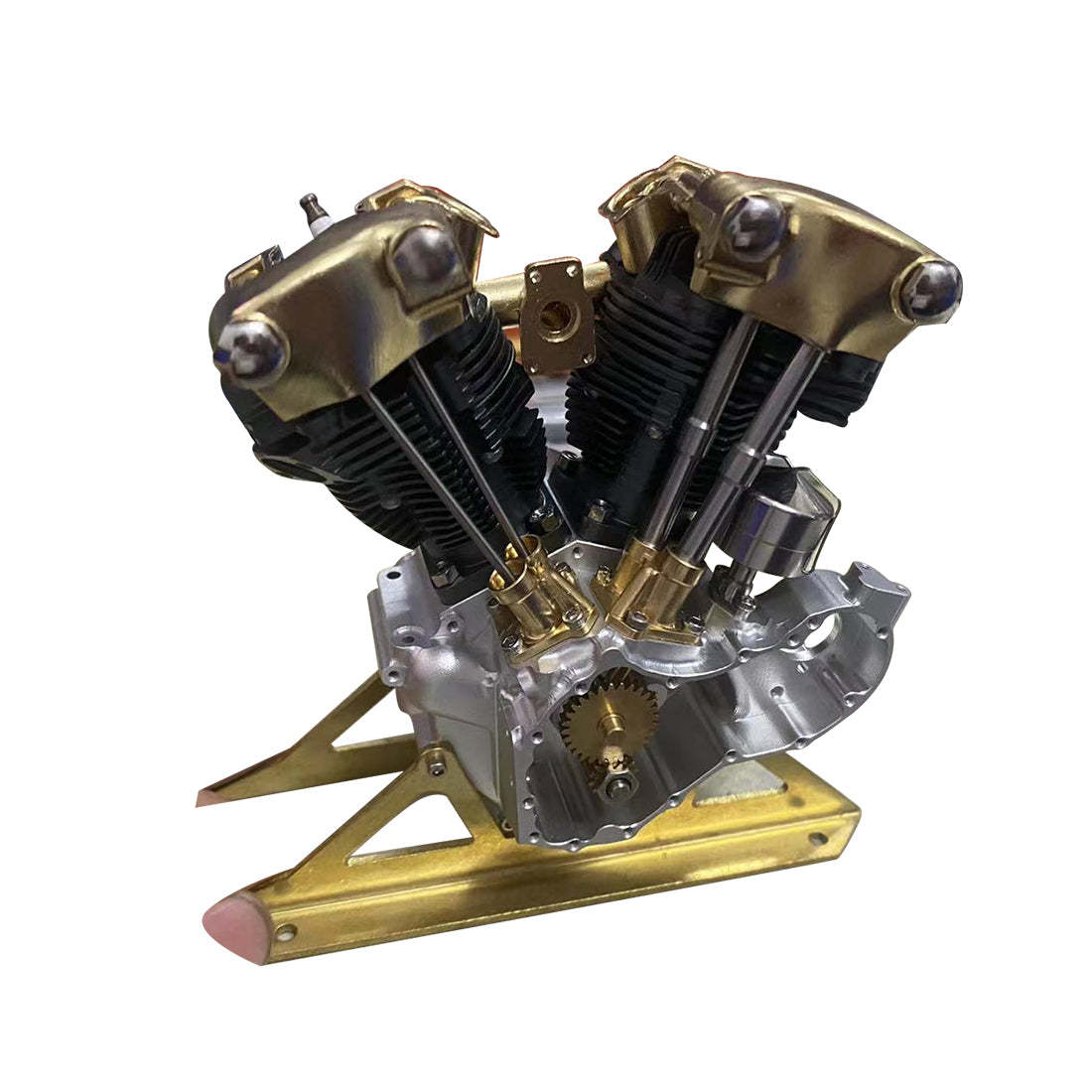 RETROL R29 4.2cc V-Twin Miniature Engine Model OHV Knucklehead Motorcycle Gas Motor Gift-helloworld7