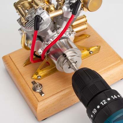 RETROL R29 4.2cc V-Twin Miniature Engine Model OHV Knucklehead Motorcycle Gas Motor Gift-helloworld7