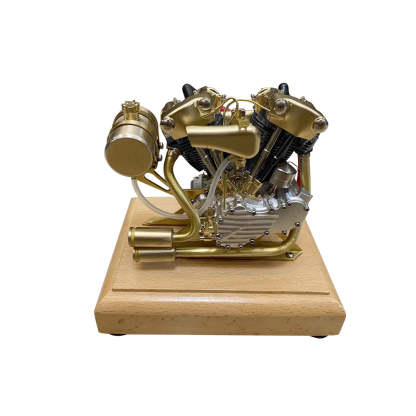 RETROL R29 4.2cc V-Twin Miniature Engine Model OHV Knucklehead Motorcycle Gas Motor Gift-helloworld7