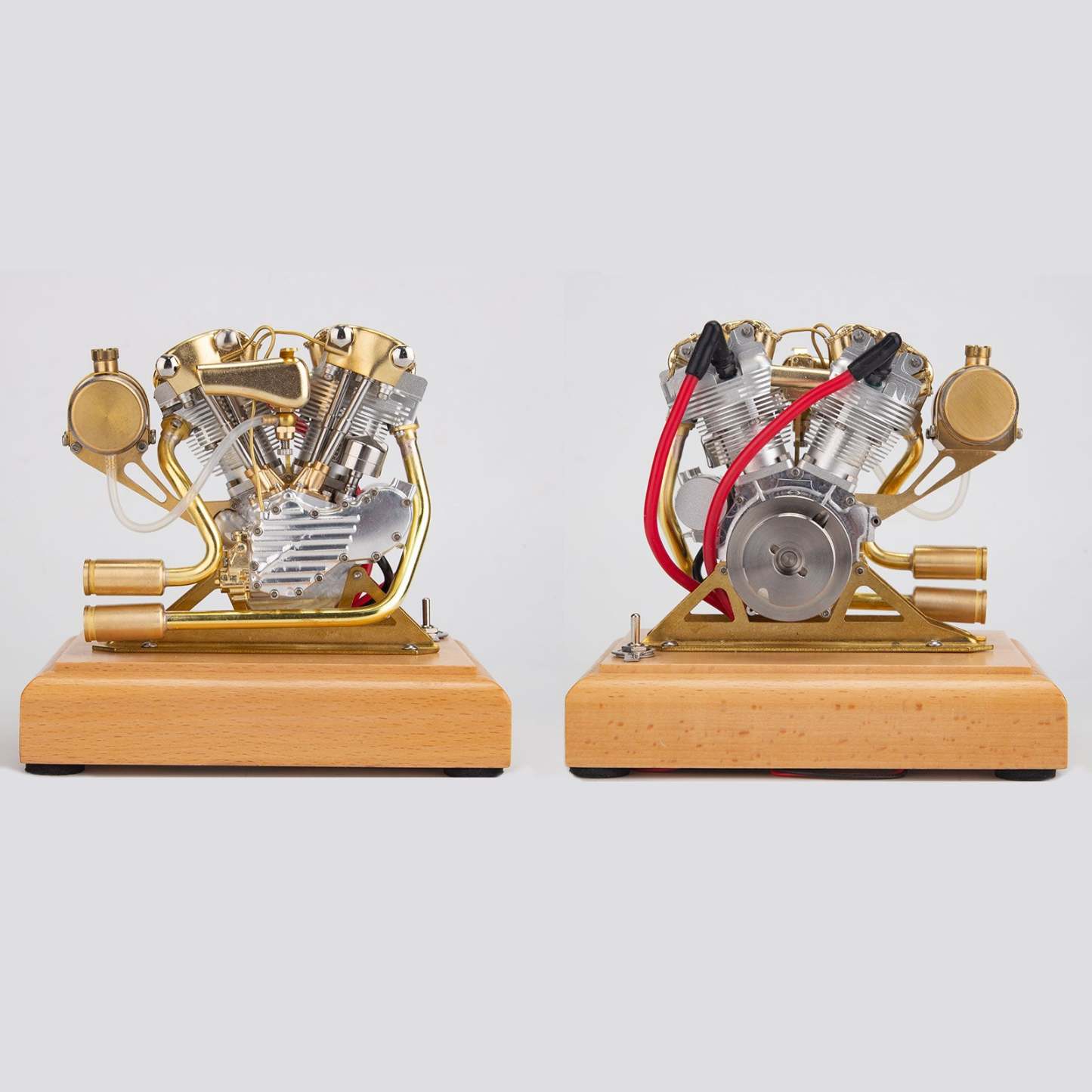 RETROL R29 4.2cc V-Twin Miniature Engine Model OHV Knucklehead Motorcycle Gas Motor Gift-helloworld7