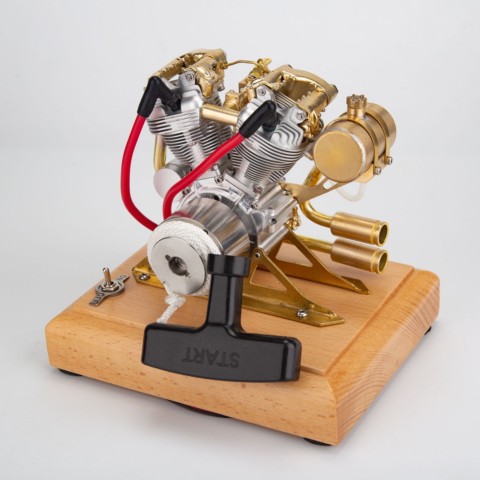 RETROL R29 4.2cc V-Twin Miniature Engine Model OHV Knucklehead Motorcycle Gas Motor Gift-helloworld7