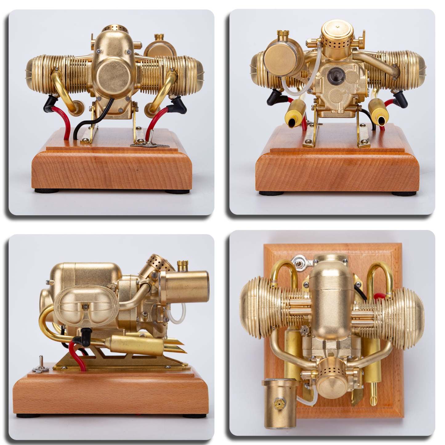 R69 3.2cc Mini Flat Twin Boxer Engine Model 4 Stroke Motorcycle Gift