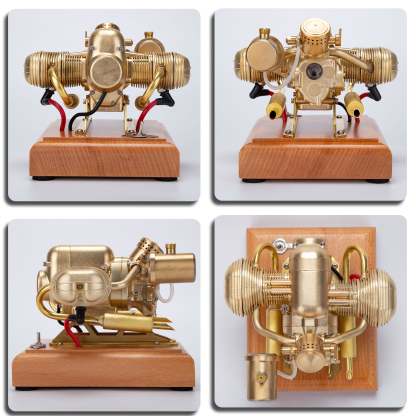 R69 3.2cc Mini Flat Twin Boxer Engine Model 4 Stroke Motorcycle Gift