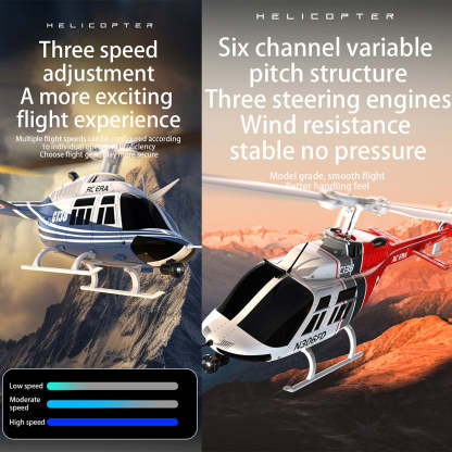 RC ERA C138 Bell 206 1/33 Scale 6CH Flybarless RC Helicopter RTF Altitude Hold-helloworld7