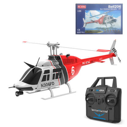RC ERA C138 Bell 206 1/33 Scale 6CH Flybarless RC Helicopter RTF Altitude Hold-helloworld7