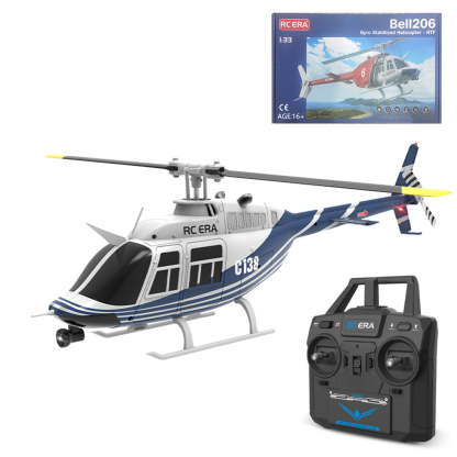 RC ERA C138 Bell 206 1/33 Scale 6CH Flybarless RC Helicopter RTF Altitude Hold-helloworld7