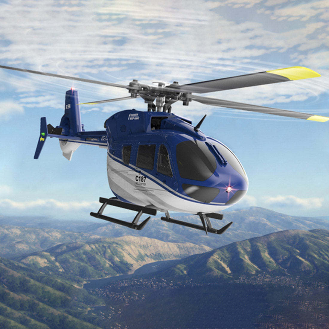 RC ERA C187 1/48 Scale EC-135 4CH Optical Flow Flybarless RC Helicopter RTF