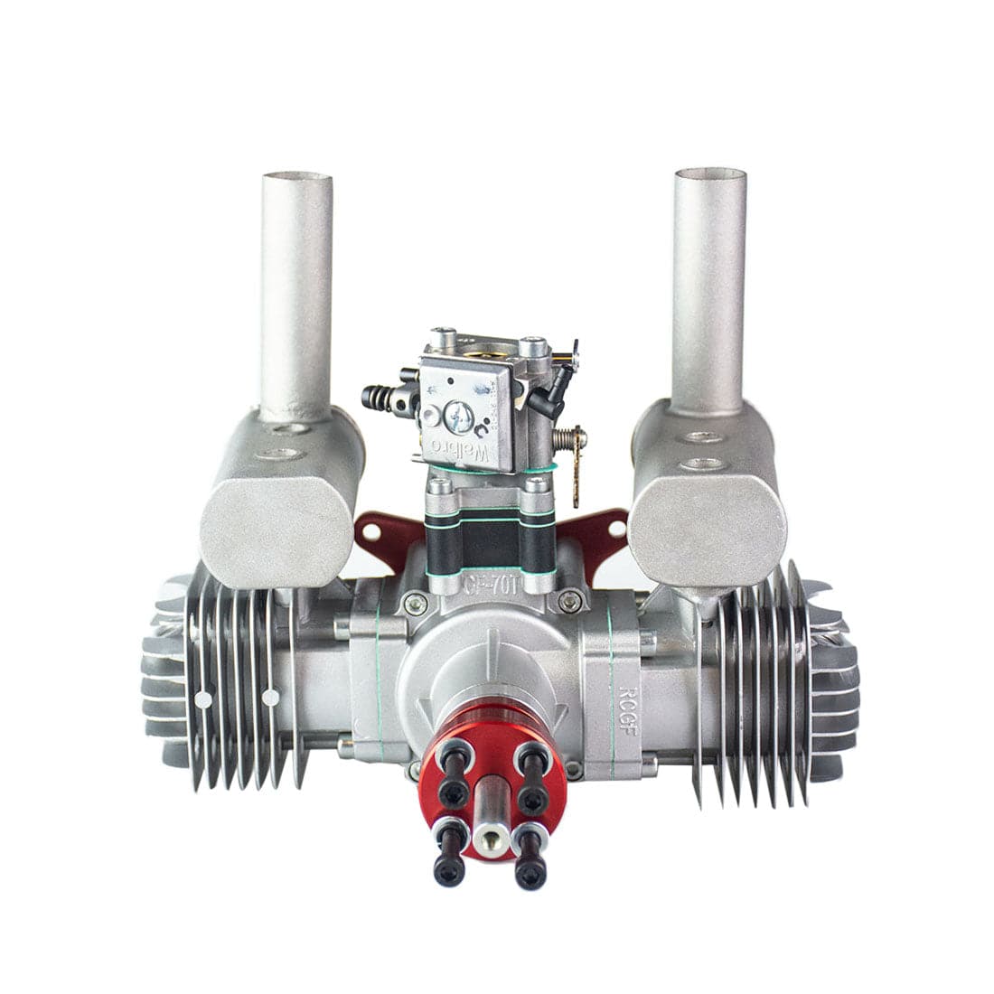 RCGF 70cc Twin Cylinder Gas Engine for RC Airplanes 7.4HP Low Vibration Smooth Power