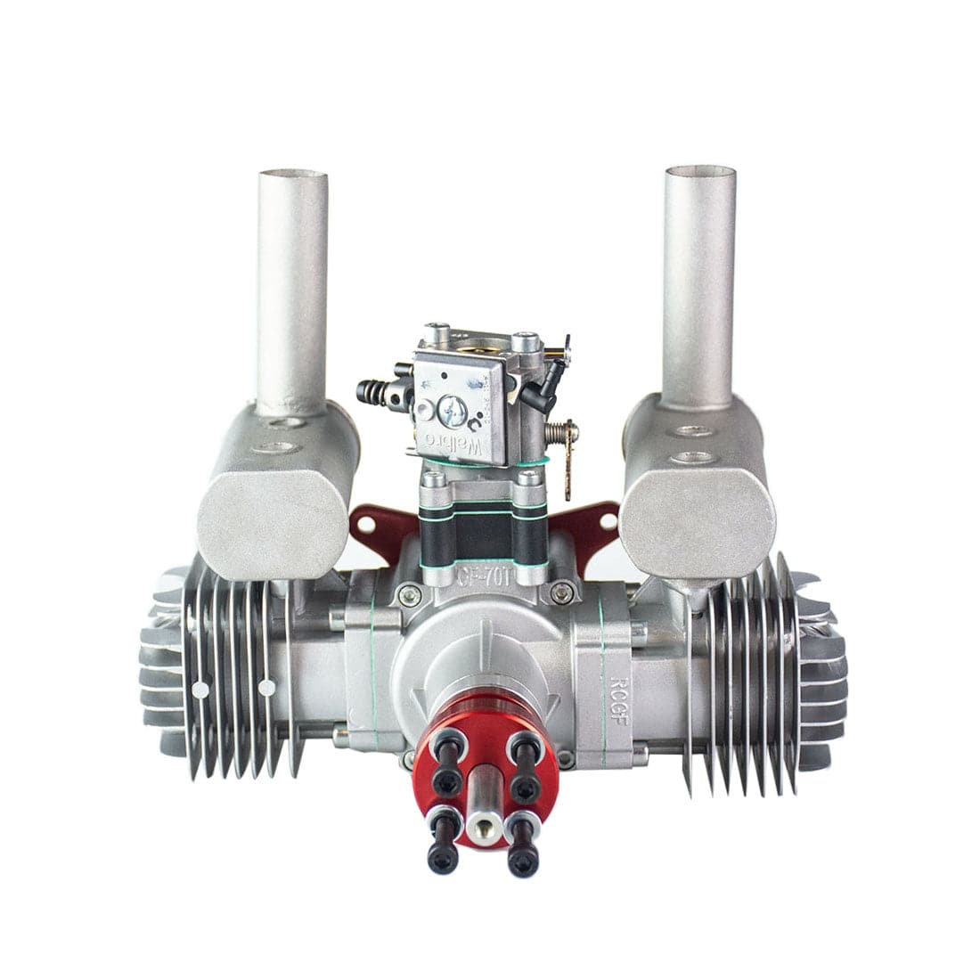 RCGF 70cc Twin Cylinder Gas Engine for RC Airplanes 7.4HP Low Vibration Smooth Power