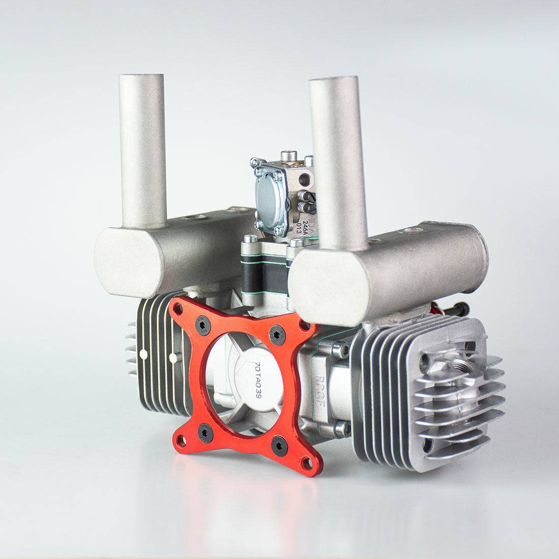 RCGF 70cc Twin Cylinder Gas Engine for RC Airplanes 7.4HP Low Vibration Smooth Power
