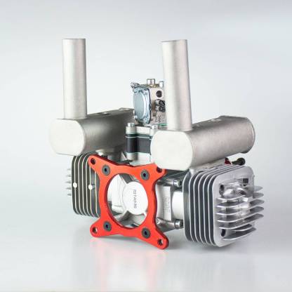 RCGF 70cc Twin Cylinder Gas Engine for RC Airplanes 7.4HP Low Vibration Smooth Power