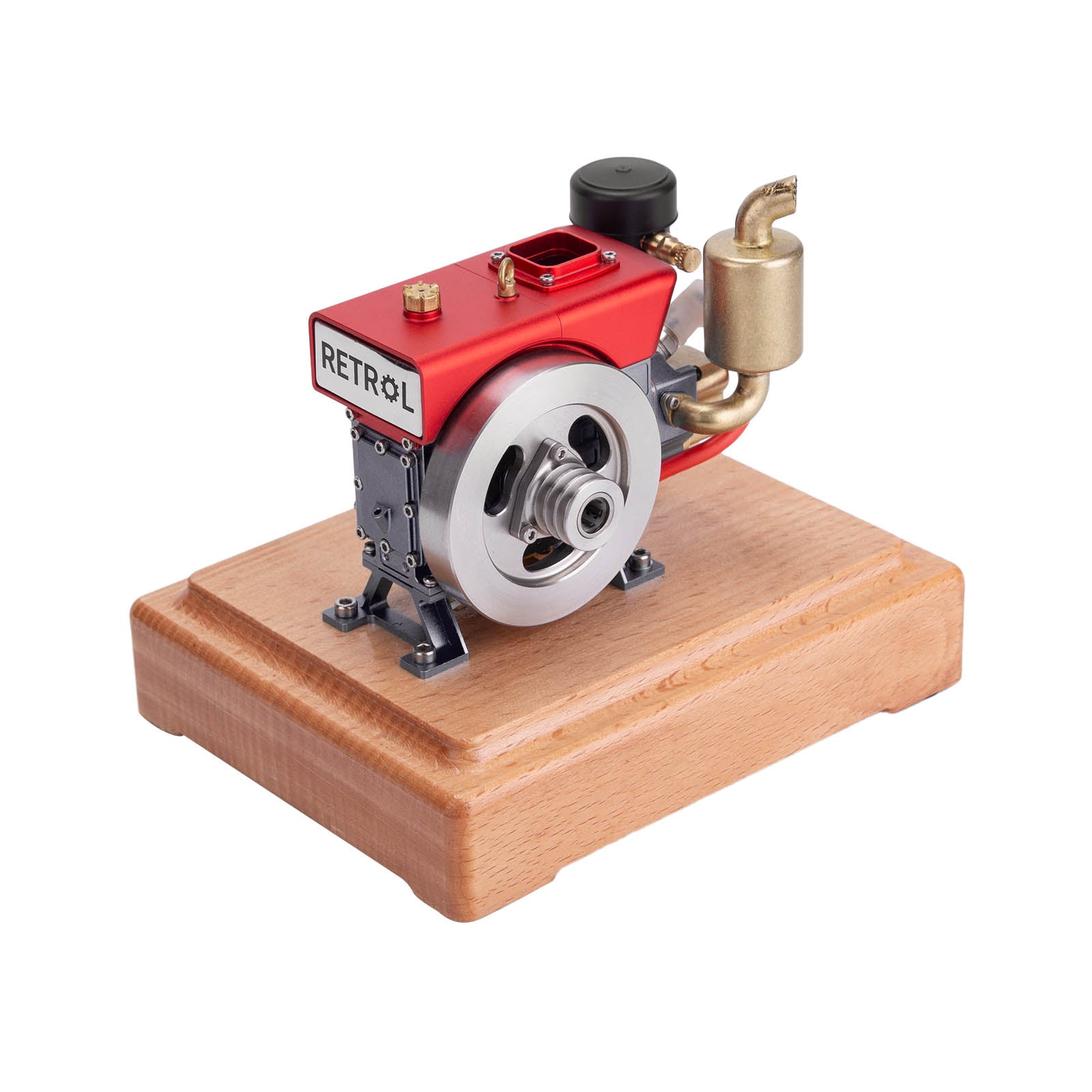 RETROL 1/8 Scale 2.6cc Mini 4 Stroke Gas Engine Model with Evaporative Cooling-helloworld7