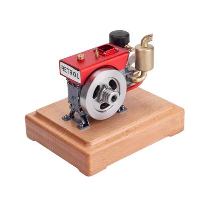 RETROL 1/8 Scale 2.6cc Mini 4 Stroke Gas Engine Model with Evaporative Cooling-helloworld7