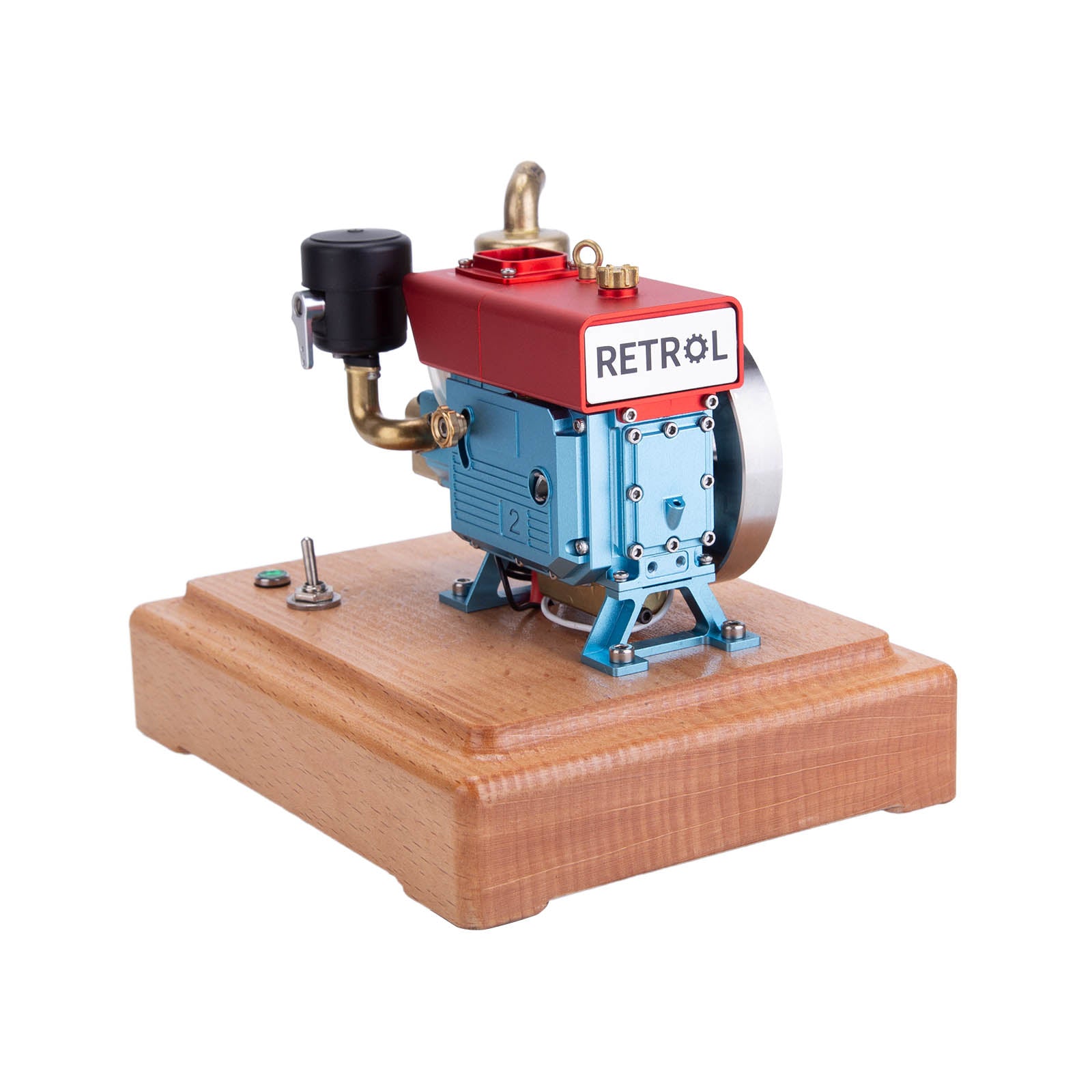 RETROL 1/8 Scale 2.6cc Mini 4 Stroke Gas Engine Model with Evaporative Cooling-helloworld7